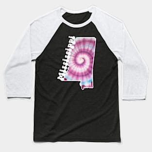 Missisippi Tie Dye Baseball T-Shirt